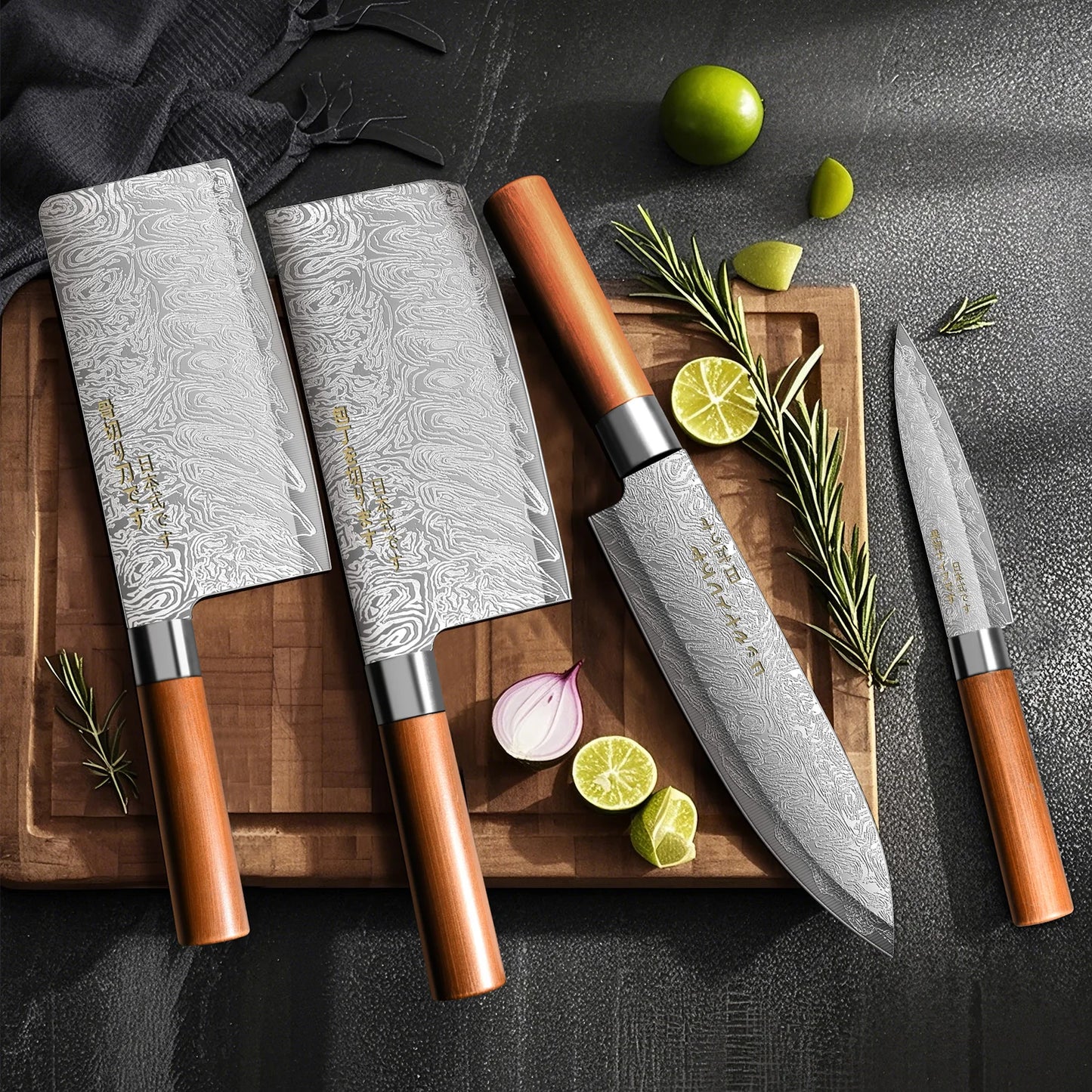 4-Piece Japanese Chef Knife Set