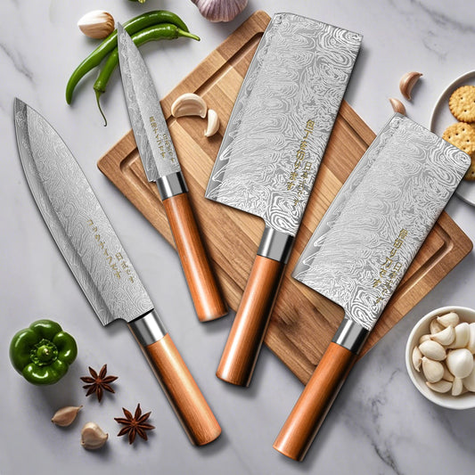 4-Piece Japanese Chef Knife Set