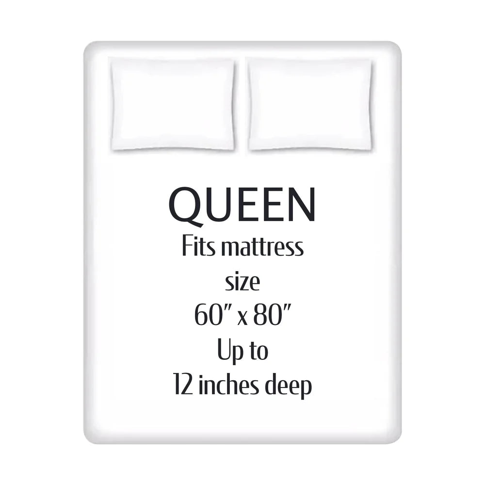 7 Piece Reversible Bed in a Bag Comforter Set with Sheets Soft Polyester Queen Bedding Set Machine Washable Storage Bag