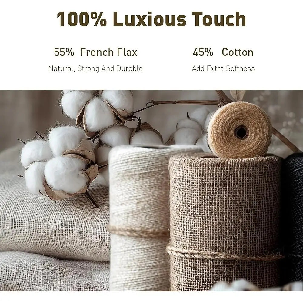 Linen Cotton Blend Duvet Cover Set Organic