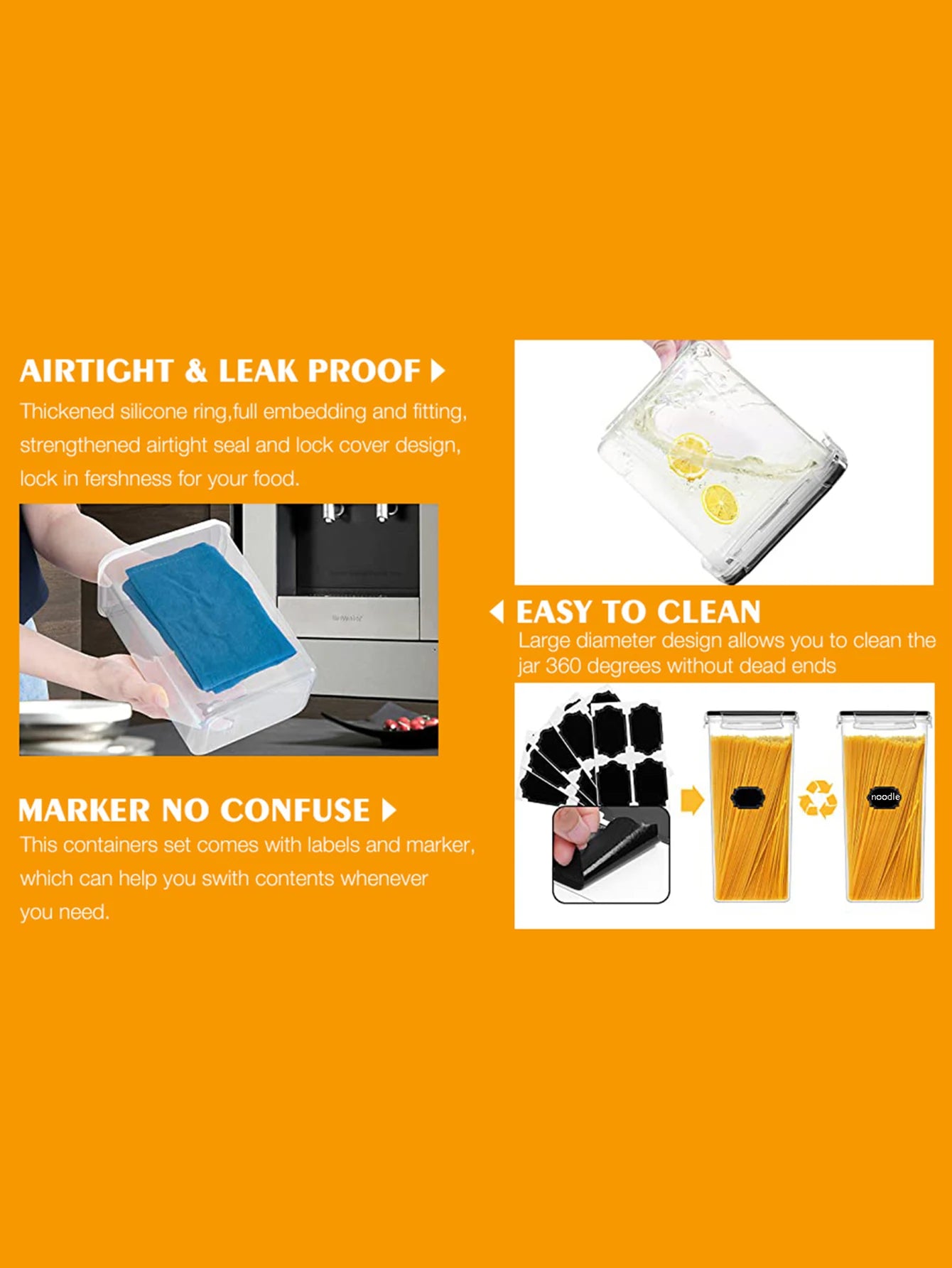 24pc Airtight Food Storage Containers
